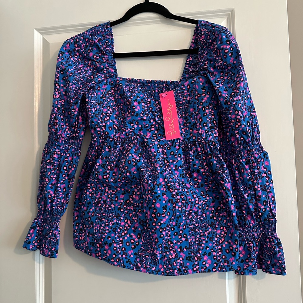 Lily Pulitzer Growl and Prowl Ladies Top Size 6